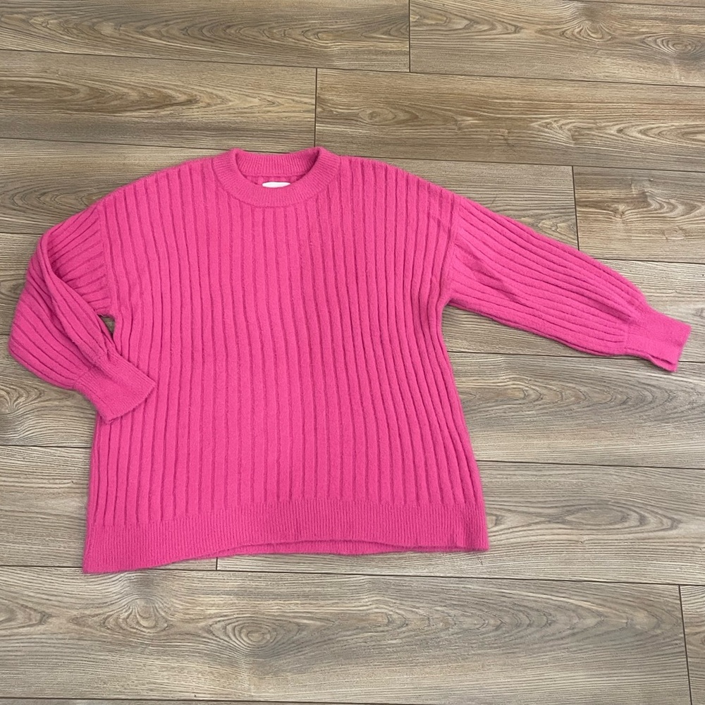 Aerie Hot Pink Fuzzy Sweater